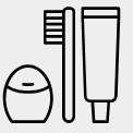 Dental care icon set