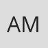 Initials "AM" in bold letters